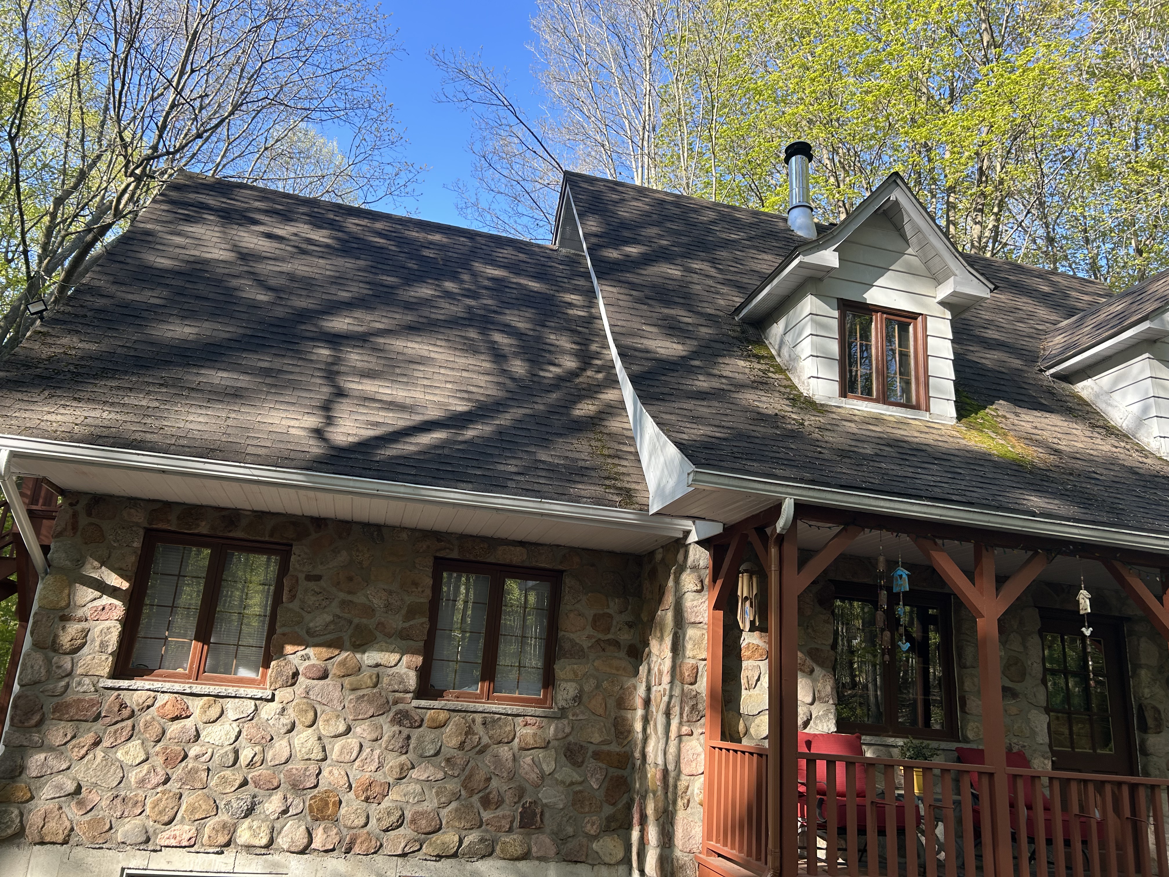 Cabin home exterior cleaning result