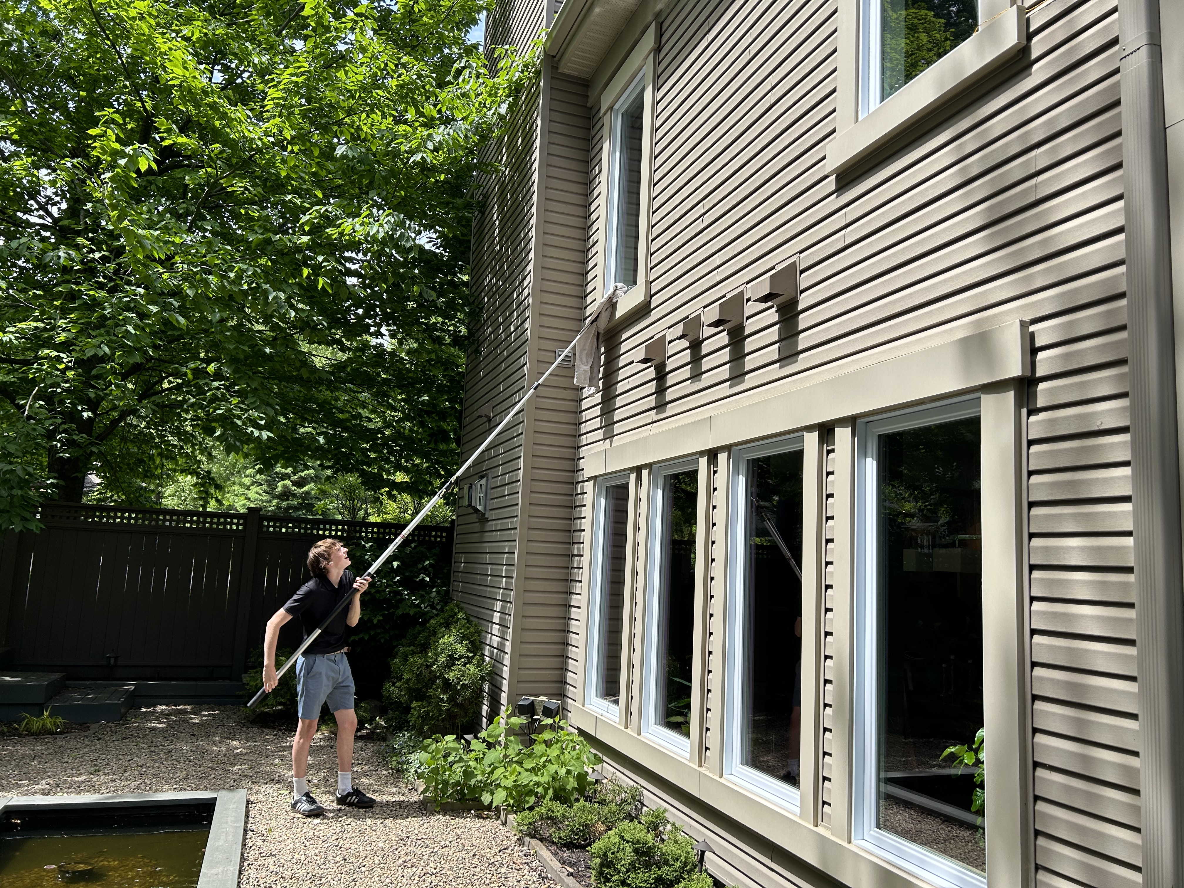 Window cleaning service — interior and exterior