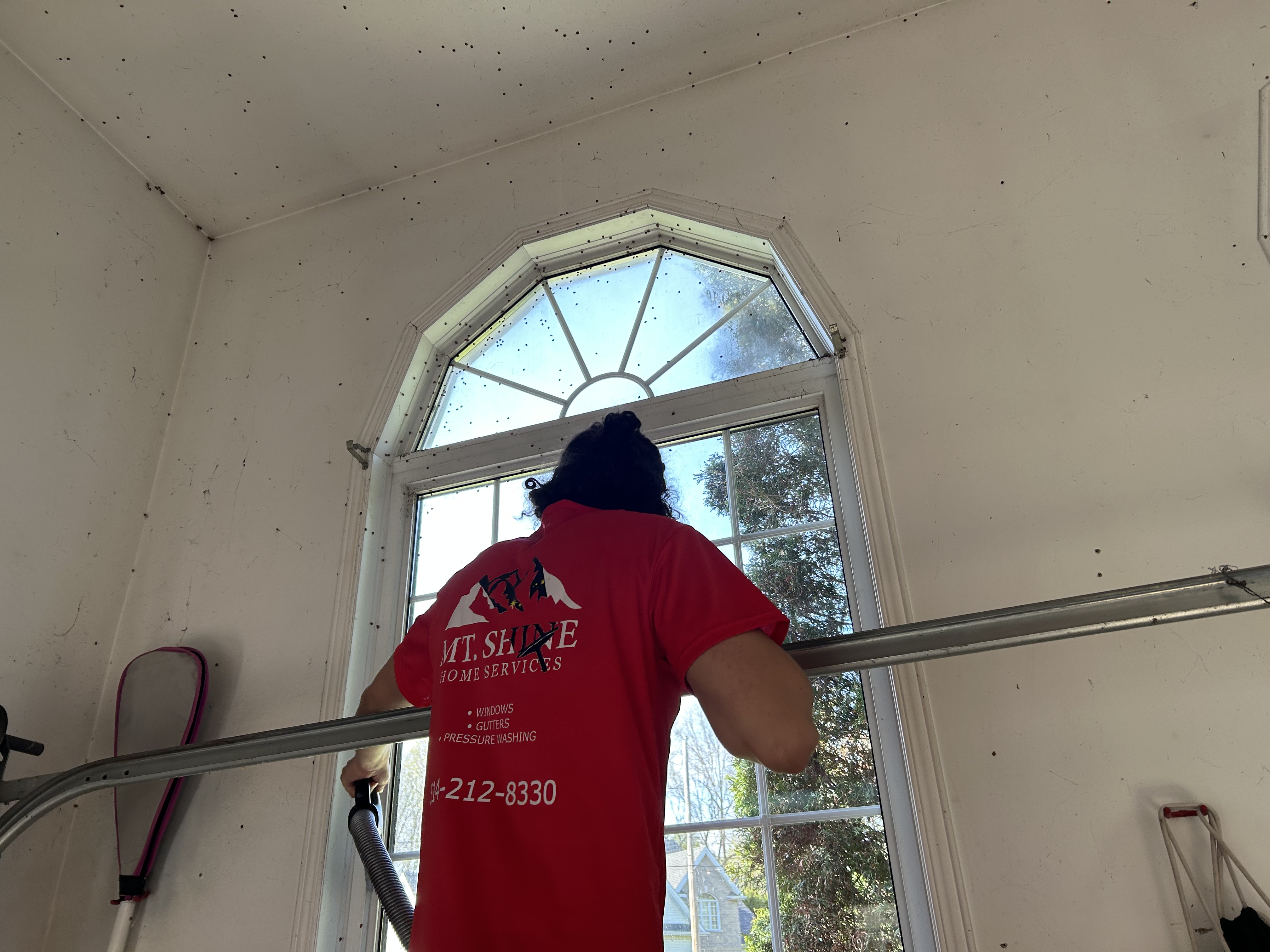 Interior window cleaning